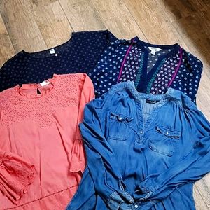 Lot of 4 women's tops.